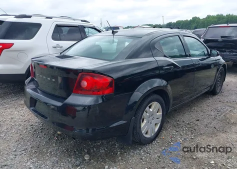 2013 Dodge Avenger Se из США, поврежденный, VIN 1C3CDZAB3DN616942